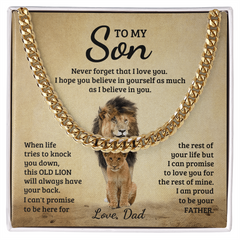 Never Forget - Cuban Link Chain