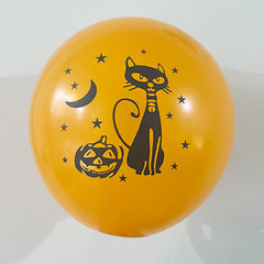 Halloween Skull Black Balloons (Set of Halloween Balloons)